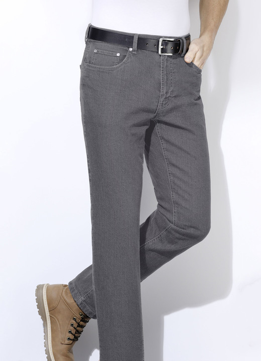 Jeans - Thermische jeans in 3 kleuren, in Größe 024 bis 064, in Farbe MIDDELGRIJS Ansicht 1