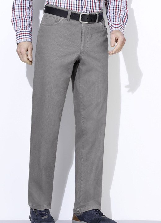 Broeken - Combinatievriendelijke broek in 4 kleuren, in Größe 024 bis 064, in Farbe MIDDENGRIJS Ansicht 1