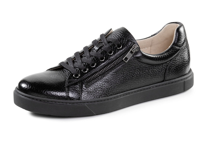 Instappers & veterschoenen - GINO GALANTE, klassieke herensneakers, met uitneembaar voetbed Instappers & veterschoenen - GINO GALANTE, klassieke herensneakers, met uitneembaar voetbed, in Größe 040 bis 046, in Farbe ZWART