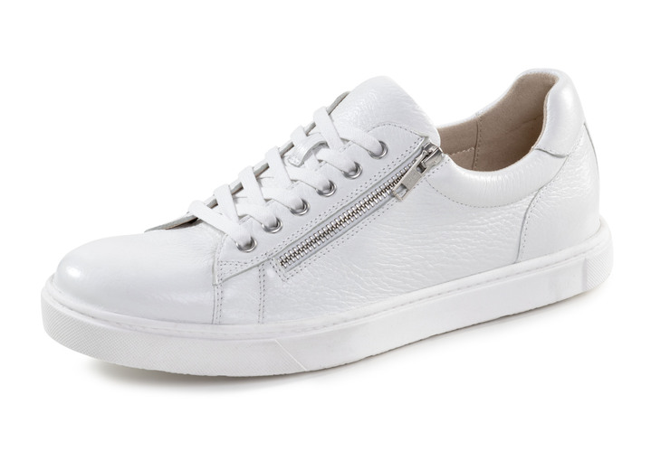 Instappers & veterschoenen - GINO GALANTE, klassieke herensneakers, met uitneembaar voetbed Instappers & veterschoenen - GINO GALANTE, klassieke herensneakers, met uitneembaar voetbed, in Größe 040 bis 046, in Farbe WIT