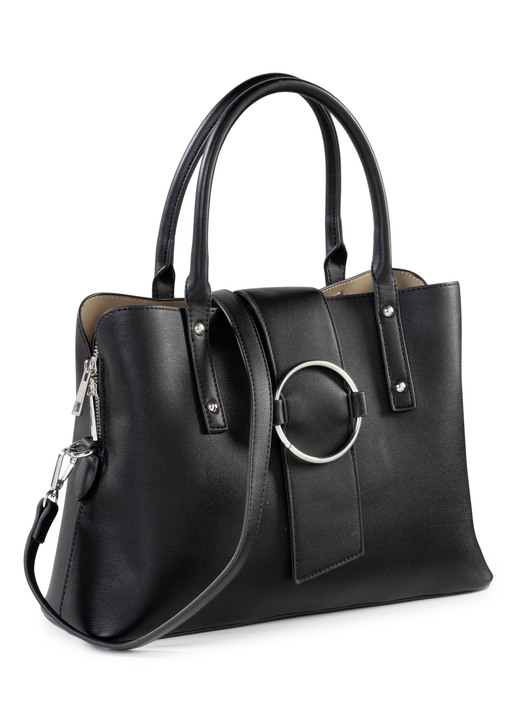 - Collezione Alessandro tas met metalen sieraden, in Farbe ZWART Ansicht 1