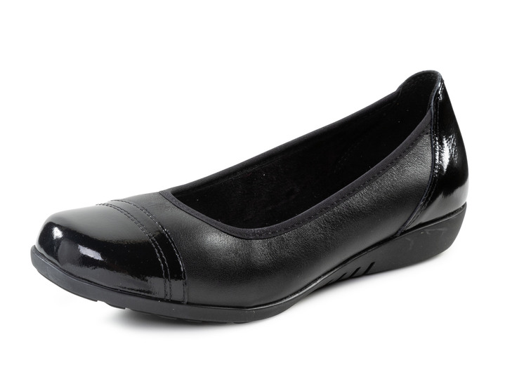 Pumps & ballerina's - ELENA EDEN, klassieke damesballerina's, breedte G, met uitneembaar voetbed, in Größe 036 bis 042, in Farbe ZWART Ansicht 1