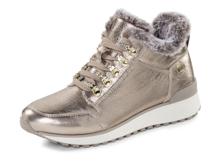 Laarzen & laarsjes - ELENA EDEN, gevoerde dameslaarzen, winterschoenen, breedte G, met uitneembaar voetbed, in Größe 036 bis 042, in Farbe GOUDBRONS Ansicht 1