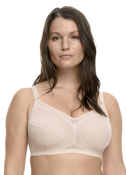 Soft-BH - Susa bh met elastische kant, in Größe 075 bis 105, in Cup B, in Farbe POEDER Ansicht 1