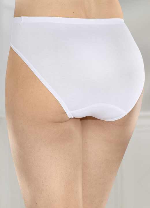 Slip - Set van drie Speidel-slips van biologisch katoen, in Größe L (44/46) bis S (36/38), in Farbe 3X WIT Ansicht 1