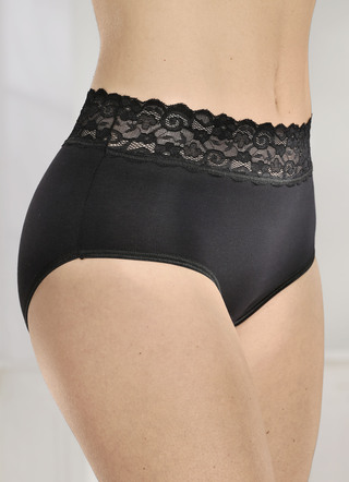 Vier-pack slip met elastische tailleband