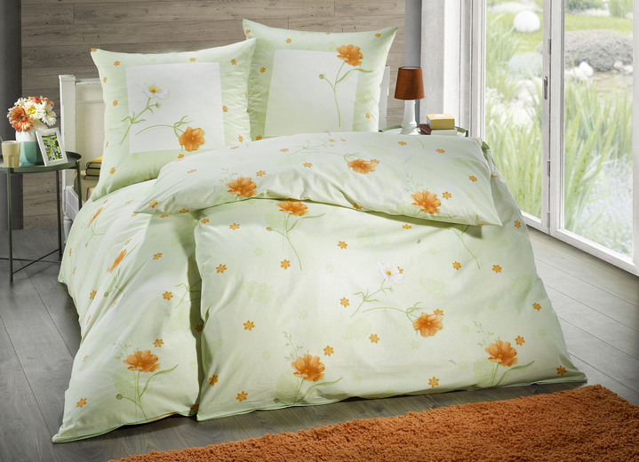 Beddengoed - Beddengoedset in Renforcé-kwaliteit, in Größe 111 (40/80 cm + 135/200 cm) bis 115 (80/80 cm + 155/220 cm), in Farbe LIND Ansicht 1