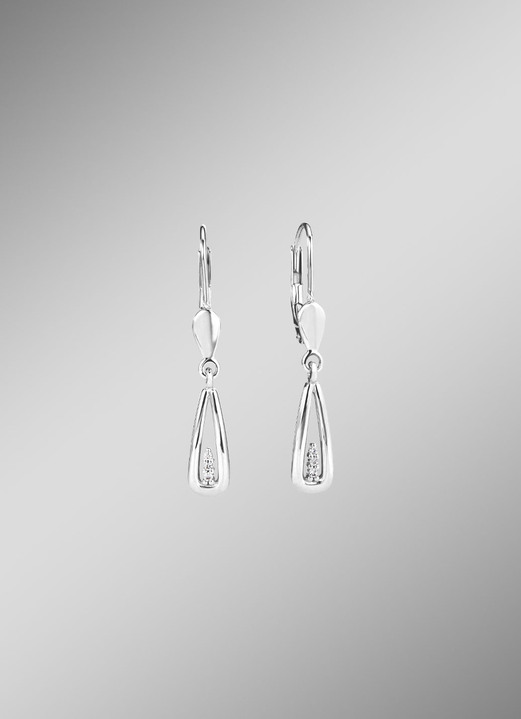 - Beweegbare oorbellen met diamanten, in Farbe  Ansicht 1