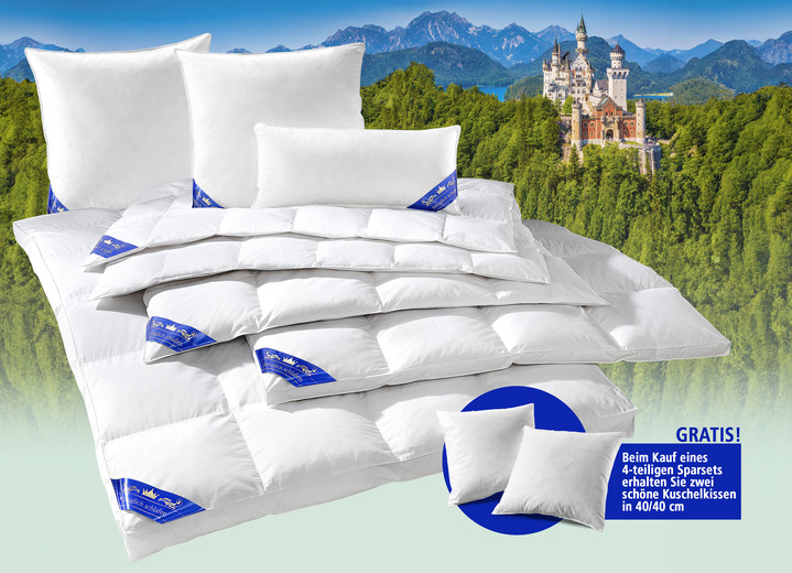 Dekbedden - Kussens en dekens, in Größe 103 (deken, 135/200 cm) bis 403 (4-delige spaarset met 2 gratis knuffelkussens), in Farbe WEISS, in Ausführung Kussen