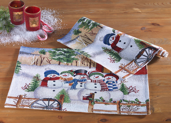 Woonaccessoires - Placemat, 2-delig, in Farbe MEERKLEURIG