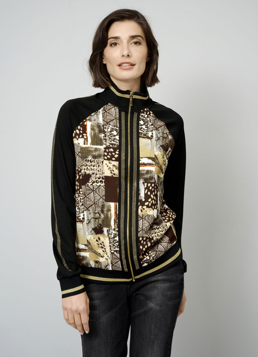 - Shirtjas, in Größe 038 bis 046, in Farbe ZWART-BRUIN-CAMEL