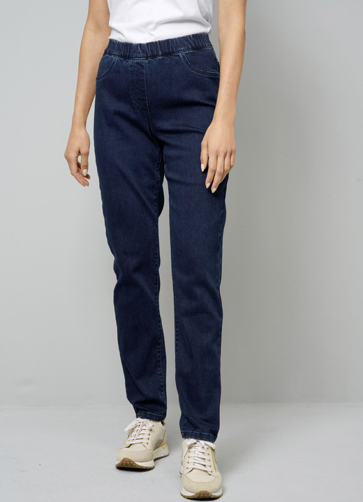 - Pull-on-jeans, in Größe 019 bis 052, in Farbe BLAUW