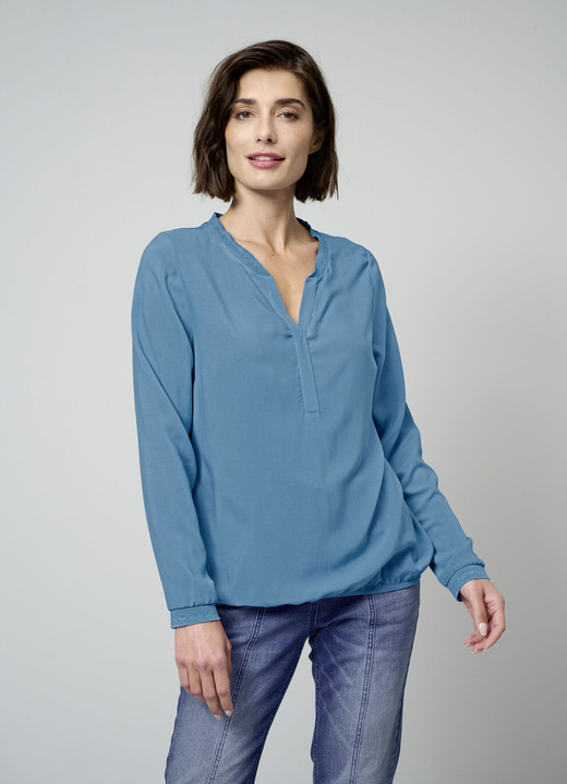 - Instapblouse, in Größe 038 bis 052, in Farbe ROOKBLAUW