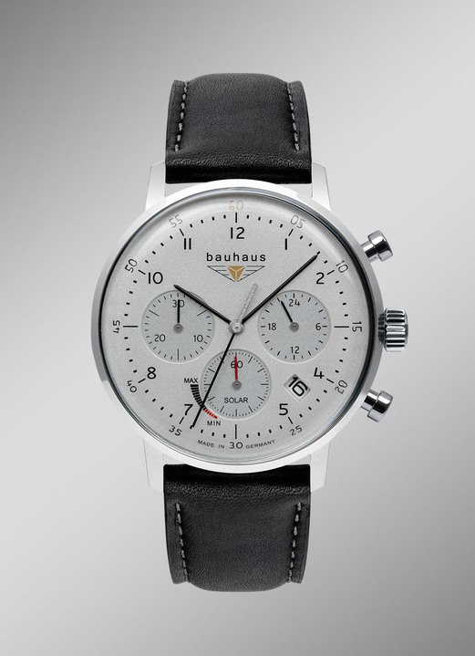 - Bauhaus Classic solar herenhorloge, in Farbe  Ansicht 1