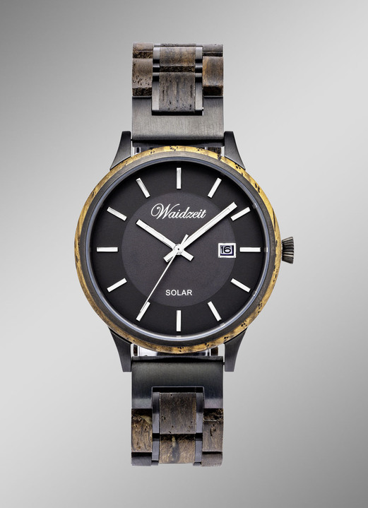 - Waidzeit herenhorloge op zonne-energie, in Farbe  Ansicht 1