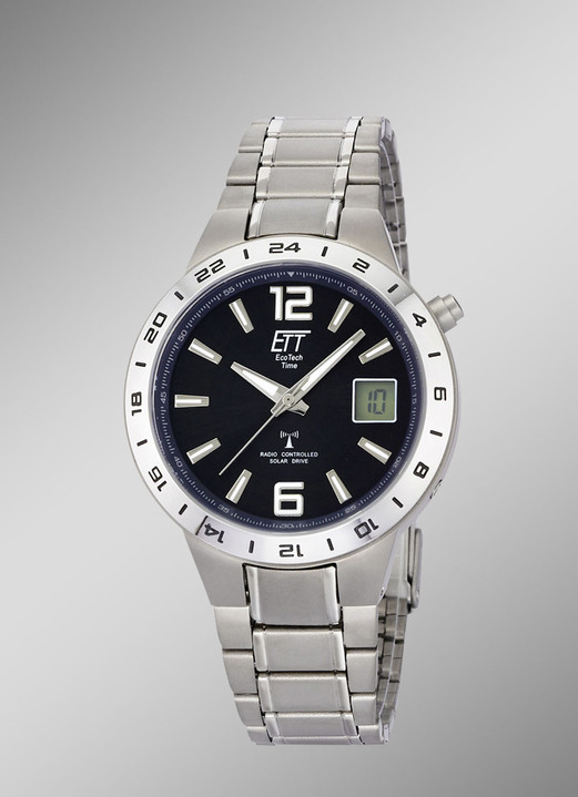 - ETT radiogestuurd solar herenhorloge met titanium bandkast, in Farbe  Ansicht 1