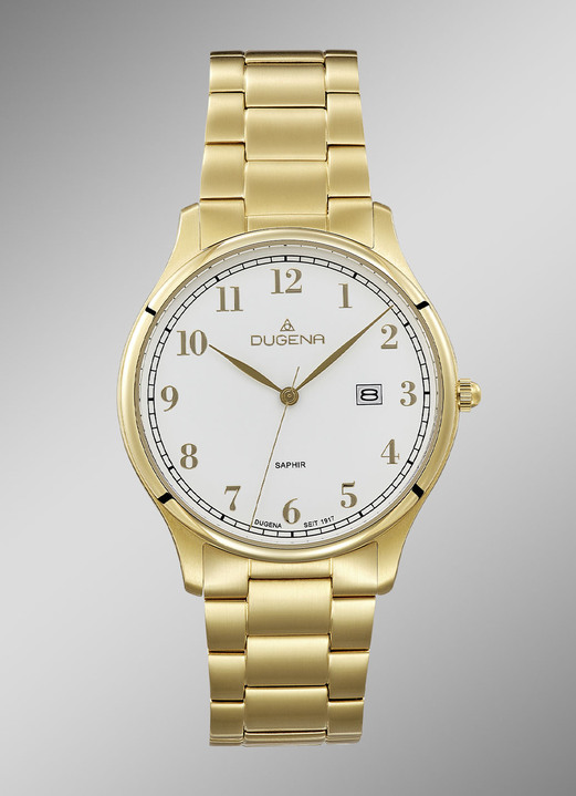 Kwartshorloges - Dugena quartz herenhorloge met roestvrijstalen bandkast, in Farbe  Ansicht 1