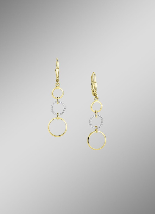 Oorsieraad - Elegante creaties: oorbellen met synthetische zirkonia, in Farbe  Ansicht 1