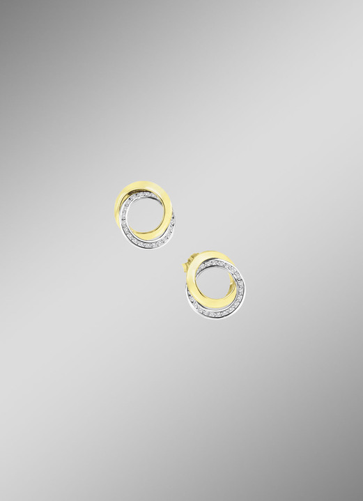 Oorsieraad - Oorknopjes zilver 925/-, in Farbe  Ansicht 1