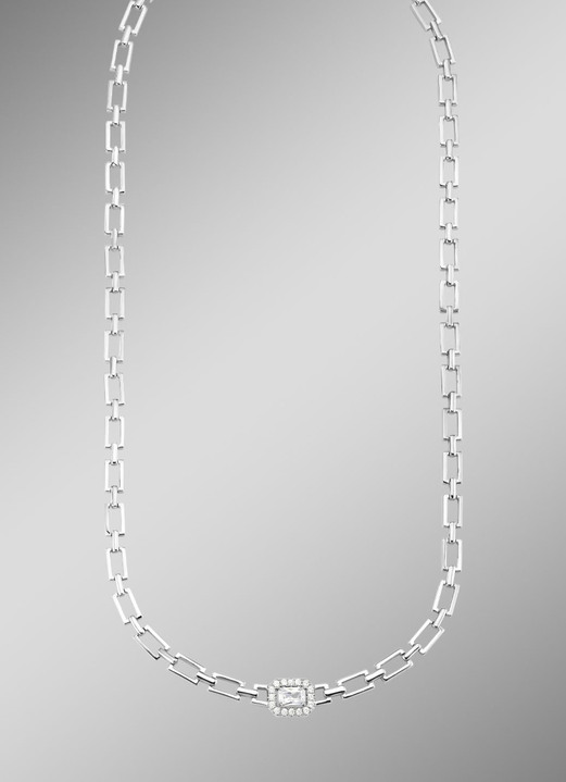 Halskettingen - Elegante ketting met synthetische zirkonia, in Farbe  Ansicht 1