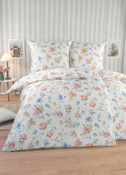 Beddengoed - Beddengoedset met ritssluiting van Irisette, in Größe 112 (80/80 cm + 135/200 cm) bis 115 (80/80 cm + 155/220 cm), in Farbe CREME Ansicht 1