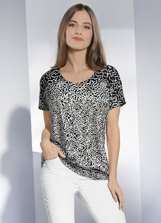 Shirt met decoratieve structuur
