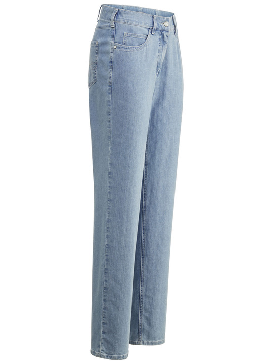 Broek met knoop- en ritssluiting - Comfortjeans CARLA, in Größe 018 bis 052, in Farbe HELLBLAU Ansicht 1