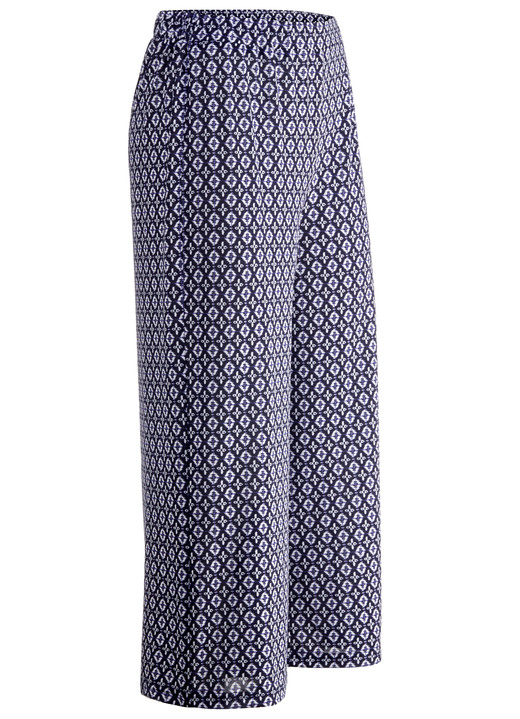Culottes - Culottes in een comfortabele pull-on stijl, in Größe 036 bis 054, in Farbe MARINE-WEISS-BLAU Ansicht 1