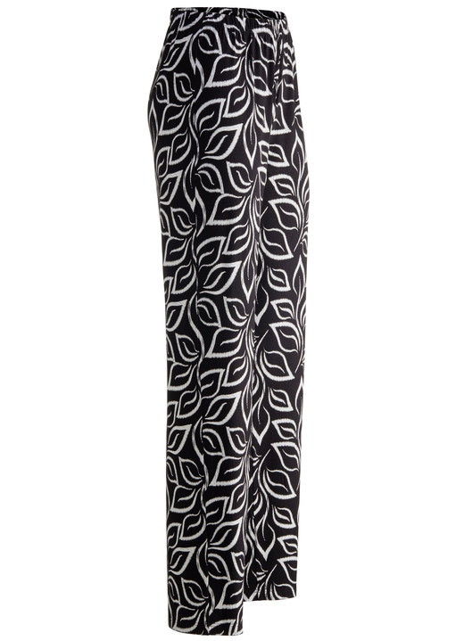 Broeken met elastische band - Broek in een comfortabele wijdte Broeken met elastische band - Broek in een comfortabele wijdte, in Größe 018 bis 054, in Farbe ZWART-WIT