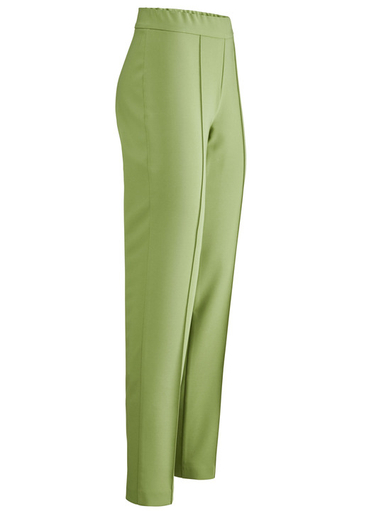 Broeken met elastische band - Broek met smalle zoom, in Größe 018 bis 052, in Farbe HELLGRÜN Ansicht 1