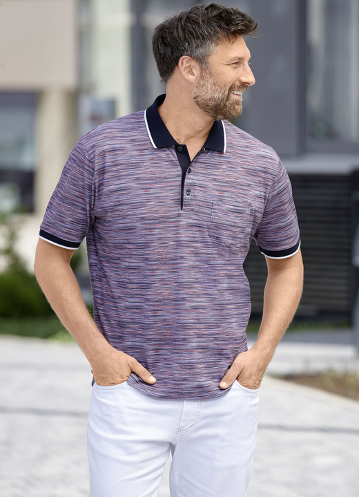 Shirts - Poloshirt met borstzak, in Größe 3XL (64/66) bis XXL (60/62), in Farbe KORAAL-AQUAMELTER Ansicht 1