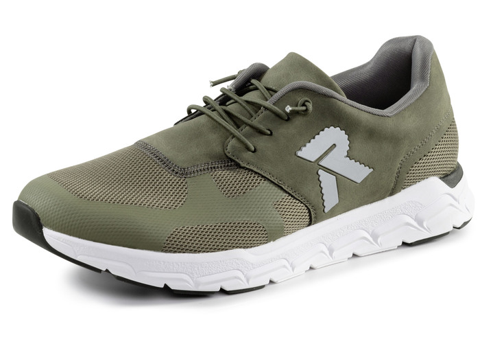 Instappers & veterschoenen - Rieker sneakers met elastische decoratieve vetersluiting Instappers & veterschoenen - Rieker sneakers met elastische decoratieve vetersluiting, in Größe 040 bis 047, in Farbe OLIV