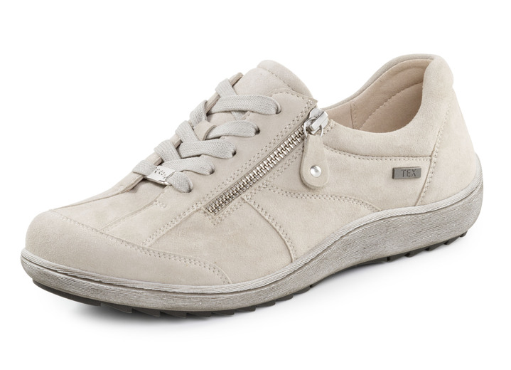Breedte H - ELENA EDEN, comfortabele dames veterschoenen, breedte H, met uitneembaar voetbed, in Größe 036 bis 042, in Farbe KIESEL Ansicht 1
