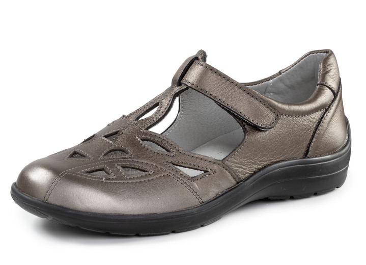Breedte H - pantoffel, in Größe 036 bis 042, in Farbe BRONZE Ansicht 1