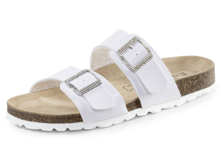 Sandalettes & slippers - Muilezels, in Größe 036 bis 042, in Farbe WEISS Ansicht 1