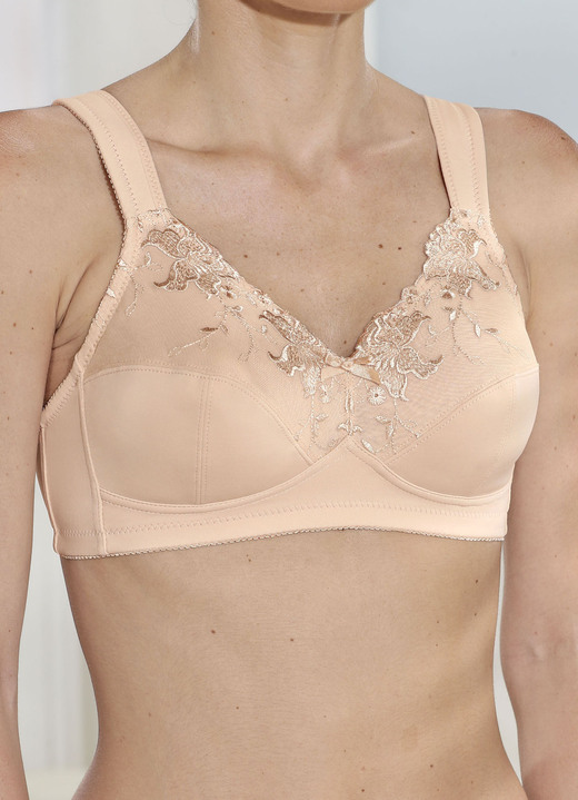 Soft-BH - Susa bh met verstevigde voor- en achterkant, in Größe 075 bis 105, in Cup B, in Farbe POEDER Ansicht 1
