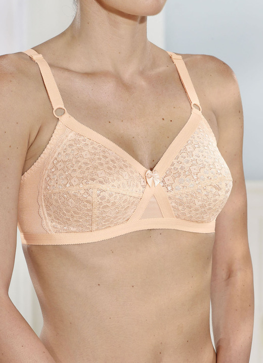 BH dubbel pakket - BH, in Größe 075 bis 095, in Cup A, in Farbe 1X BEIGE, 1X WEISS Ansicht 1