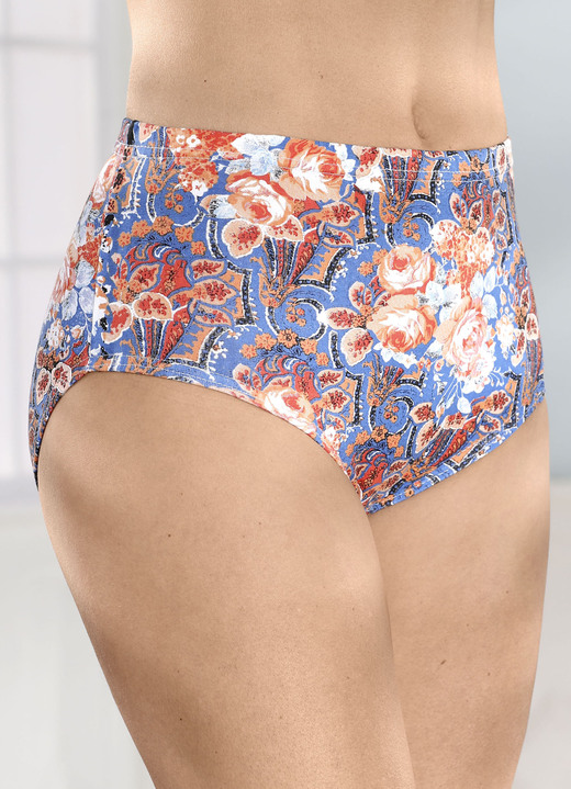 Slip - Slip, in Größe 038 bis 056, in Farbe BLAU-ORANGE-BUNT Ansicht 1