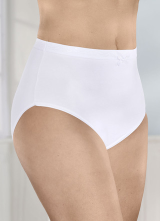 Set van vijf slips met een gestructureerde elastische tailleband