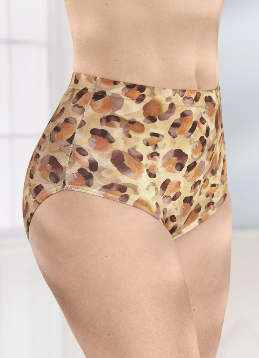 Slip - Drie pakjes slips, in Größe 038 bis 054, in Farbe 2X BEIGE-MOKKA-BUNT, 1X PUDER Ansicht 1