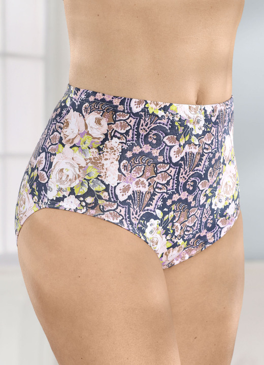 Slip - Slip, in Größe 038 bis 056, in Farbe JEANSBLAU-ROSÉ-BUNT Ansicht 1