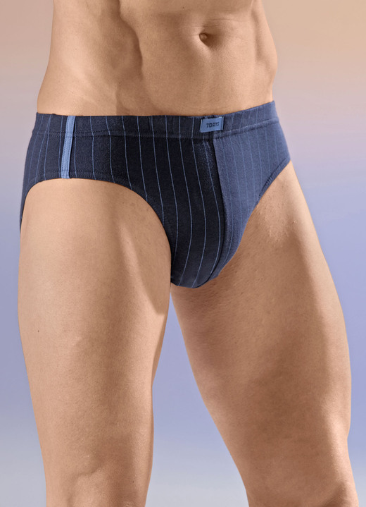 Onderbroeken - Vier pakjes slips Onderbroeken - Vier pakjes slips, in Größe 3XL bis XXL, in Farbe 1X MARINE, 1X JEANSBLAU, 1X BORDEAUX, 1X SCHWARZ