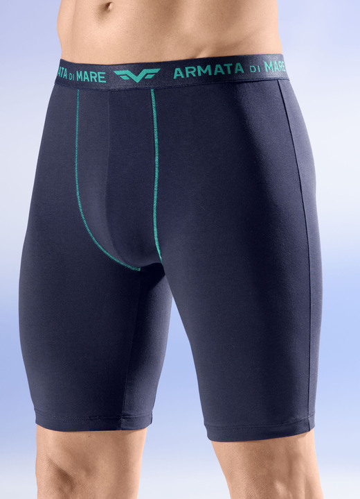 Onderbroeken - Drie-pack lange broeken met elastische tailleband Onderbroeken - Drie-pack lange broeken met elastische tailleband, in Größe 005 bis 011, in Farbe 3X NAVY