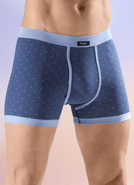 Onderbroeken - Viererpack Unterhosen mit Alloverdessin Onderbroeken - Viererpack Unterhosen mit Alloverdessin, in Größe 005 bis 011, in Farbe 2X MARINE-LICHTBLAUW, 2X LICHTBLAUW-NAVY