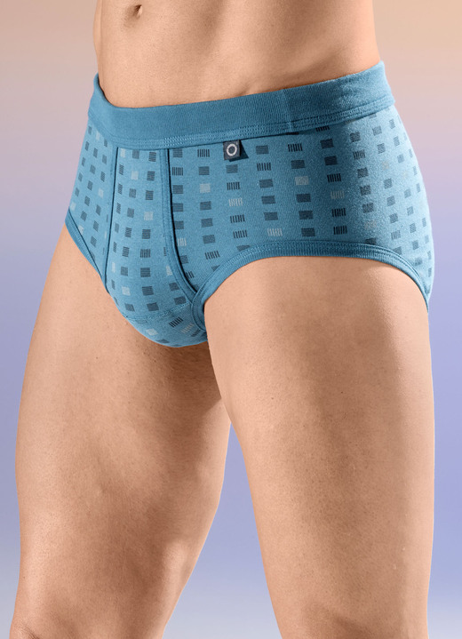 Onderbroeken - Pfeilring set van vier slips met all-over design Onderbroeken - Pfeilring set van vier slips met all-over design, in Größe 005 bis 014, in Farbe 2X SMARAGD-BUNT, 2X NAVY-BUNT