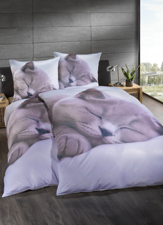 Beddengoed - Microvezel interlock beddengoedset, in Größe 112 (80/80 cm + 135/200 cm) bis 115 (80/80 cm + 155/220 cm), in Farbe MULTICOLOR