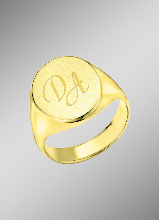 Ringen - Herenring goud 585/-, in Größe 180 bis 240, in Farbe  Ansicht 1