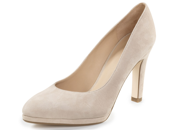 Pumps & ballerina's - Peter Kaiser, elegante damespumps, gemaakt van leer, in Größe 4 bis 8, in Farbe BEIGE Ansicht 1