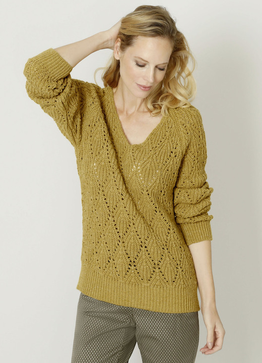 Basics - Trui met alpaca, in Größe 038 bis 052, in Farbe SENF Ansicht 1