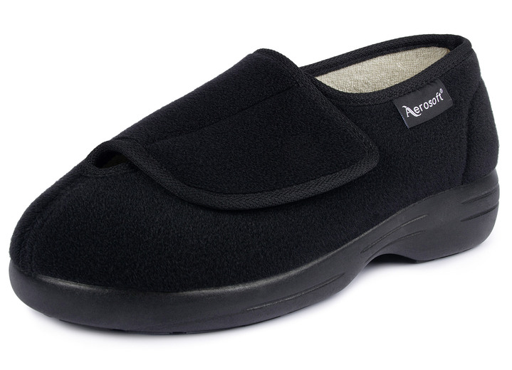 Inspiratie - Klittenband lage schoen voor dames en heren, in Größe 036 bis 046, in Farbe SCHWARZ Ansicht 1